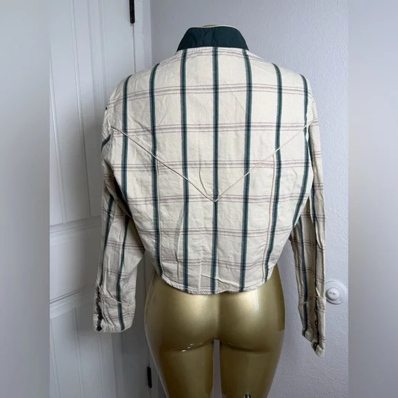 Western Style Ladies fitted Shirt Vintage 80's Wrangler Western Wear M - Picture 5 of 8
